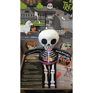 NWT Bark Box Lick or Treat Barry Bones Halloween Plush Dog Toy Medium New NiB